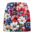 thumbnail image 3 of Yotami Skorts for Women Plus Size Summer Hight Waisted Athletic Skirted Shorts Trendy Casual Floral Print Tennis Skorts Multicolor, W30 L17, 3 of 3