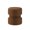 SF-Brown, variant on Accordion Design Portable Folding Paper Stool with PU Cushion, Multi-Functional Round Side Table, 15.7" Heigh for Home Party Office Booth Exhibition Shopping Mall