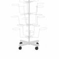 thumbnail image 3 of Miumaeov 7 Tier Adjustable Hat Display Retail Hat Rack Rotating Spinner Metal Floor Stand White, 3 of 6