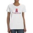thumbnail image 4 of Merica Hat And Sunglasses T-Shirt Women -Image by Shutterstock, Female 3X-Large, 4 of 7