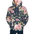 thumbnail image 5 of Kll Unisex Kids Boys Girls Hooded Pocket Pullover Hoodies-Vintage Floral, 5 of 9