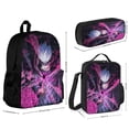 thumbnail image 2 of 3PCS Jujutsu Anime Kaise Backpack Set With Front Pocket Large Capacity Bookpacks With Lunch Box Pencil Case Backpack Set, 2 of 6
