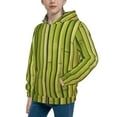 thumbnail image 2 of Naloa Green Bamboo Fence Teenage Zipper Hoodie, Long Sleeve Zip Up Hoodies Casual Jackets Tops for 7-12 Years-Small, 2 of 6