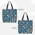 thumbnail image 3 of Naloa Anchors Tote Bag for Women, Foldable Tote Bag With Zipper, Large Shoulder Bag, Top Handle Handbag for Travel, Work, Shopping, 3 of 9