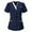 Navy, variant on Frostluinai Nursing Uniform For Womens Scrubs Tops Color Casual Working Uniform With Pocket V-Neck Work Utility & Safety Tops Nursing Worker Protective Clothing Top