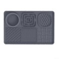 thumbnail image 1 of 2025 Slow Feeding Pet Licking Mat With NonSlip Suction Cup Dogs And Cats Silicone Placemat Treats Yogurt Wet Food Gray, 1 of 2