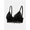 Black, variant on Wireless Sheer Lace Triangle Bralette Adjustable Strap V Neck Lace Lingerie Bra