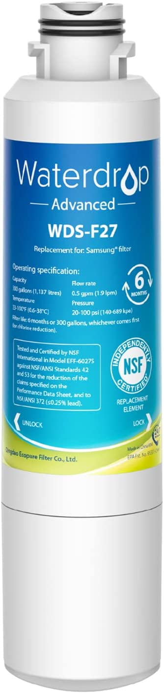 Waterdrop DA29-00020B NSF 53&42 Certified Refrigerator Water Filter ...