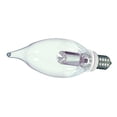 thumbnail image 3 of Satco S9153 - 1 watt LED; CA8; Clear; 2700K; Candelabra base; 120 volts, 3 of 3