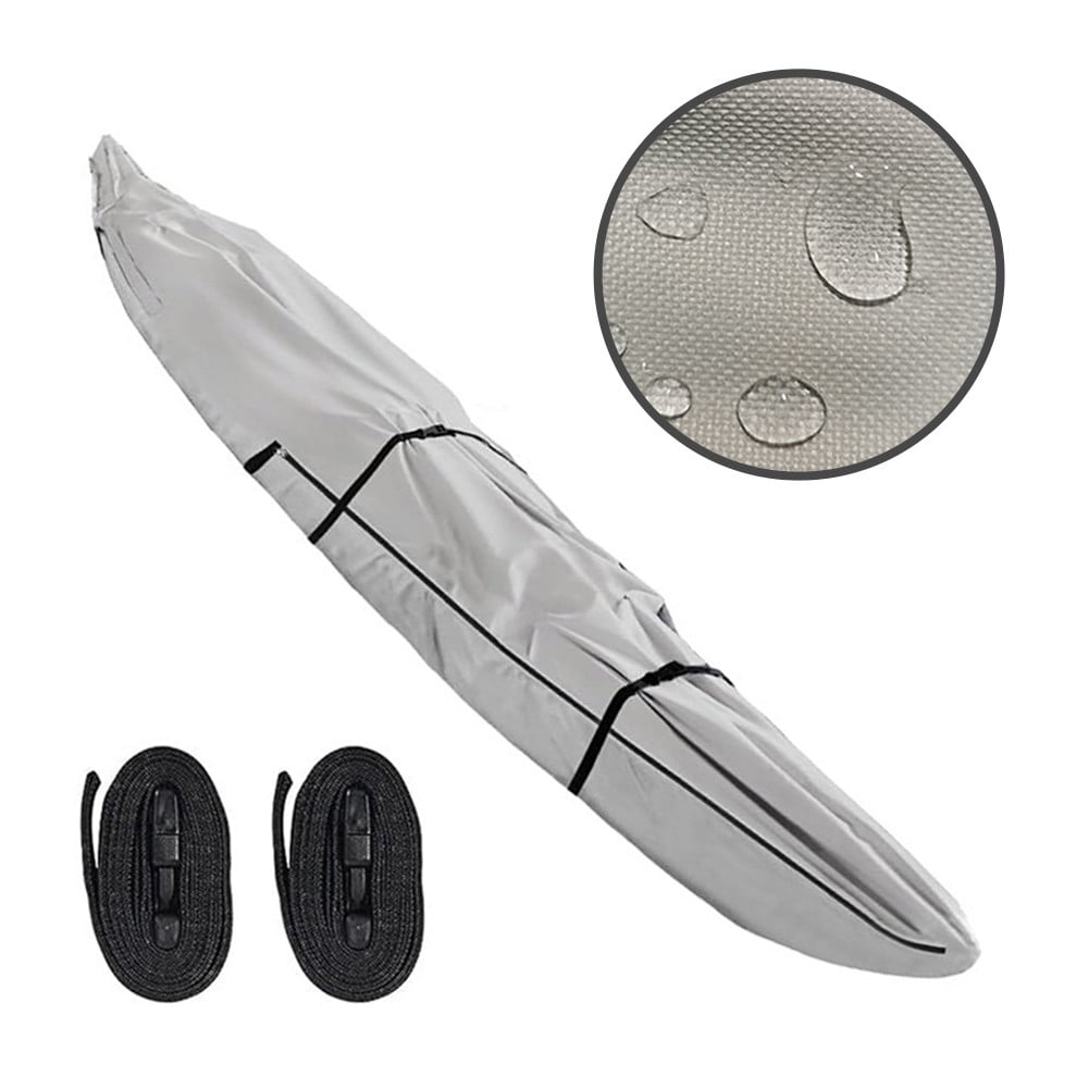 Fankenuo Canoeing Waterproof Cover 10ft 13ft 16ft 18ft 420D Oxford Cloth Dustproof Protection Cover For Kayak Fishing Boat Accessories 10FT