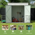thumbnail image 6 of Patiowell 6x4 FT Outdoor Storage Shed, Metal Sheds with Double Lockable Doors for Lawn, Gray, 6 of 9