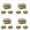 Gold 4PCS, variant on Hottest Microfiber Scrubber Sponge Non Scratch Kitchen Scrubbies Dishwashing And Bathroom Sponges Packs Of 12, Gold 2PCS