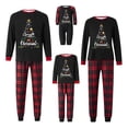 thumbnail image 3 of Mom Christmas Family Outfit Printed Pajamas Set Long Sleeve Top Trousers Two Piece Set Milk Silk Wool Durable for Holiday Celebrations, 3 of 3