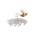 thumbnail image 2 of Stainless Steel Clothes Drying Racks with 35 Clothespins for Socks, Shorts, Underwear and Baby Clothes, 2 of 5