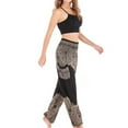 thumbnail image 5 of IROINNID Women's Pants Relaxed Print Fashion Casual Hippy Harem High Waist Trousers Beach Pants Legging, 5 of 9