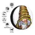 thumbnail image 4 of Honeii Fishing Gnome Fisherman Print Tire Covers, Waterproof Anti-UV Sun Snow Rain Tire Covers for Trailers, RV, Camper, SUV, Truck-16 inch, 4 of 6