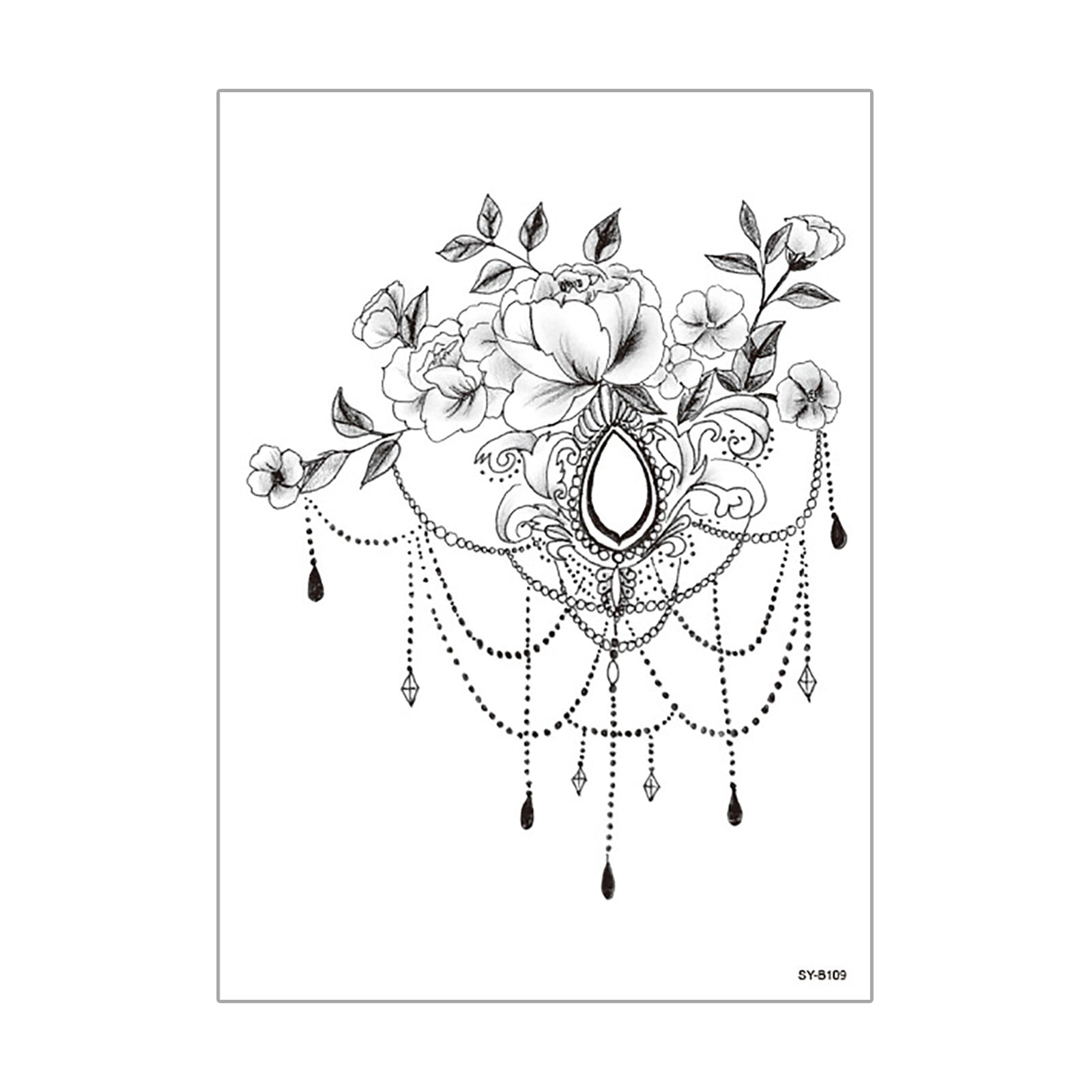 keusn temporary stickers multicolor mixed style body art temporary for