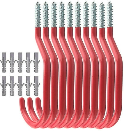 

Bike Hook 10 Pack Bicycle Storage Hooks Set bike Hooks For Garage screw in Utility Shed Hooks large Hooks