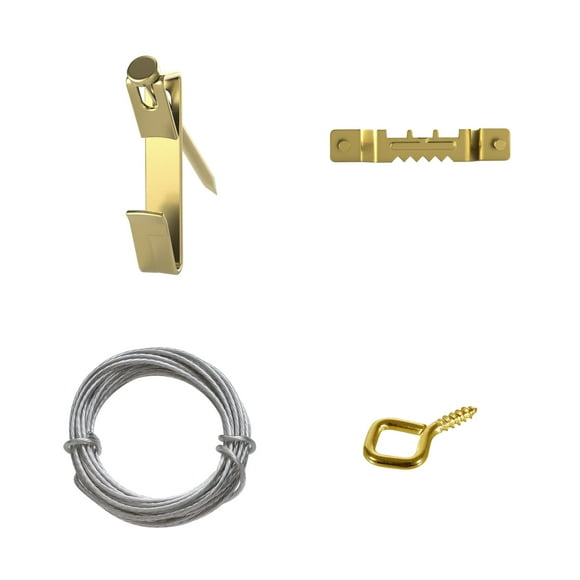 Kit para colgar cuadros OOK, 50 unidades, ganchos de alambre y clavos de 4,5 kg