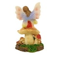 thumbnail image 2 of Craftoutlet.Com 3.75In Orange Sitting Fairy, Resin, Wings Myth Mushroom 91005 Orange, 2 of 3