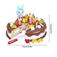 thumbnail image 3 of 38 PCS Birthday Cake Toy Set with Exquisite Gift Box, DIY Cutting Fake Birthday Cake with Candles & Fruit Decoration, Pretend Play Birthday Party Cake for Kids Boys Girls Birthday Gift,Coffee, 3 of 6