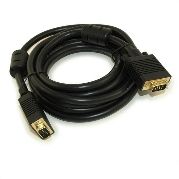 10ft Premium VGA Male/Male Triple-Shielded Cable w/Ferrites Gold Plated