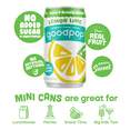 thumbnail image 6 of GoodPop Just Juice + Bubbly Water Mini Cans Lemon Lime 7.5 fl oz 6 pk, 6 of 10