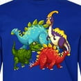 thumbnail image 4 of Inktastic Cute Dinosaurs Long Sleeve Youth T-Shirt, 4 of 5