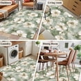 thumbnail image 5 of 3'x5' Area Rugs, Spring Floral Indoor Outdoor Area Rug for Living Room Bedroom, Sage Green Summer Flowers Watercolor Washable Bathroom Rugs Kitchen Floor Carpet Mats Home Decor Aesthetic, 5 of 8