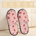 thumbnail image 2 of Fotbe Strawberry Pattern Women's Fuzzy Slippers Plush Slippers Fluffy Winter House Shoes Indoor and Outdoor-Medium, 2 of 8
