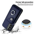 thumbnail image 4 of Compatible for Samsung Galaxy A15 Case with Card Holder, Wallet Case for Women Men with Rotation Finger Ring Stand, Accordion Style PU Leather Shockproof Case for Galaxy A15, Blue, 4 of 7