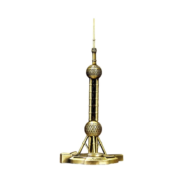 Estatua de La Torre de Oriental, Recuerdo de Viaje, Adorno de Metal, Decoración para El Hogar, Modelo Arquitectónico para Mesa O Encimera de