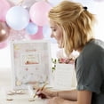 thumbnail image 2 of Kate Aspen Elephant Baby Shower Guest Book Alternative with 30 Wooden Pieces & Advice Card with Tent Card, Decor Gifts for Baby Shower, Baby Event - Pink, 2 of 8