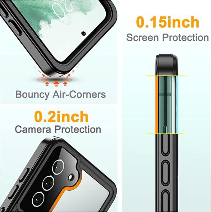 Waterproof Case For Samsung Galaxy S21 FE 5G Full Coverage Case+
