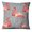 Gray, variant on S4Sassy Decorative Gray Square Pillow Case Flamingo Print Throw Cushion Cover - Choose Size
