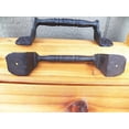 thumbnail image 4 of Lot/Set 2 Large 8.5" Cast Iron Classic Rustic Gate Shed Barn Pull Door Handle, 4 of 4