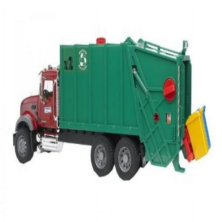 Bruder Toys Mack Granite Garbage Truck (Ruby Red Green)