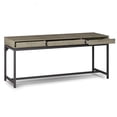 thumbnail image 3 of SIMPLIHOME Banting SOLID WOOD and Metal Modern Industrial 72 inch Wide Home Office Desk, Writing Table, Workstation, Study Table Furniture in Distressed Grey with 2 Drawerss, 3 of 5
