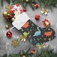 thumbnail image 6 of Coolnut Christmas Stocking Personalized Dinosaur Large Candy Stocking Hanging Gift Xmas Stockings Decoration 1 PC for Family Holiday Party Ornaments Decor Fireplace, 6 of 7