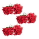 thumbnail image 1 of Inteprter Flores navideñas falsas respetuosas con el medio ambiente, ABS, 6 uds., para decoración, flores y plantas falsas Decoración del hogar rojo, 1 of 6
