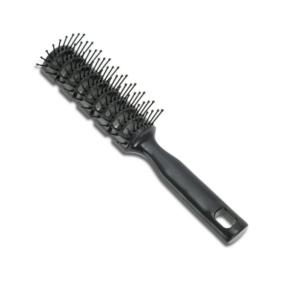 Vented Hair Brush Styling Brush with Ball-Tipped Bristles Vent Brush for Blow Drying Wet Short Curly or Straight Hair Hair Brushes for Men and Women Black