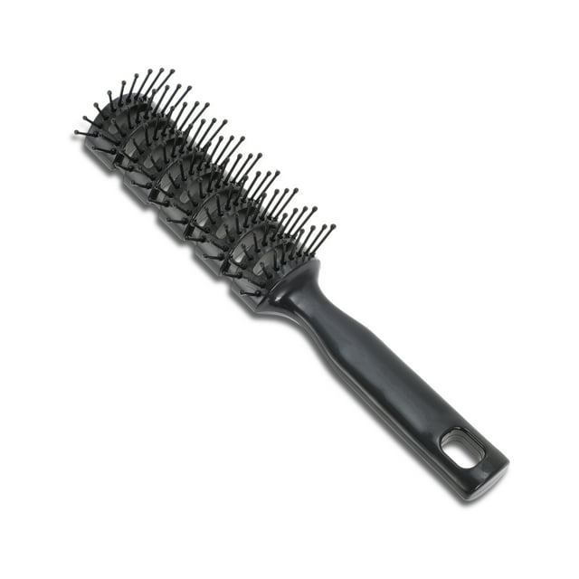 Cepillo Ventilado para Estilizar con Cerdas con Punta de Bola Cepillo Vent para Secar Cabello Mojado Corto Rizado o Lacio Cepillos para Cabello para Hombres y Mujeres Negro
