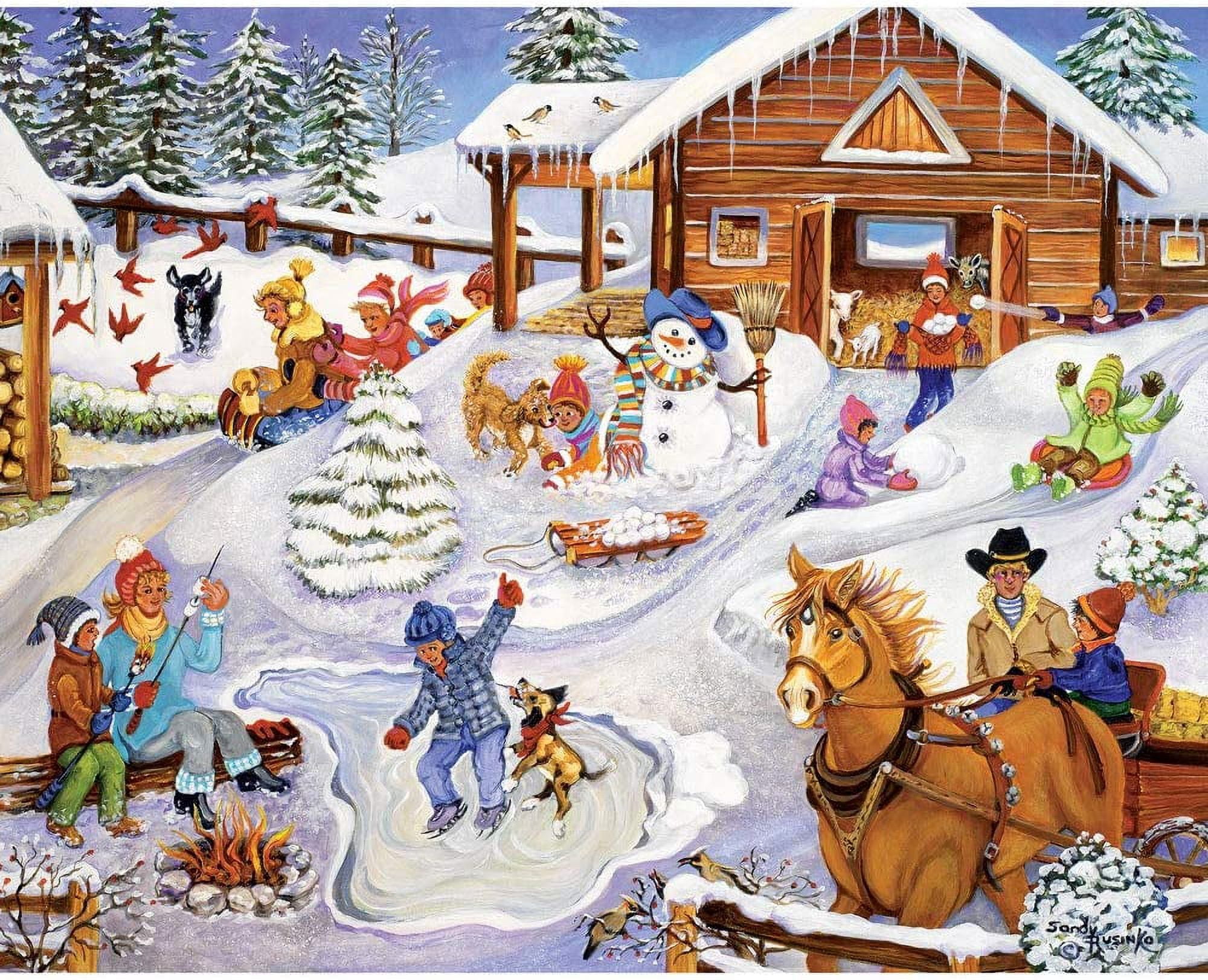 Bits and Pieces Jigsaw Puzzles on the Farm 4-in-1 Multi-Pack 300 Piece 16" x 20"