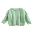 thumbnail image 1 of MesaSe Toddler Baby Kid Girl Boy Sweaters Warm Long Sleeve Knitted Tops Pullover Candy Color Fall Spring Clothes, 1 of 7