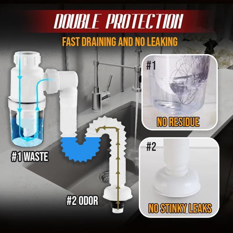 Double Anti Smell Drain Pipe Odor Free For Kitchen Bathroom Wash Basin Sink Com - Why Is There A Damp Smell In My Bathroom Sink Drain Pipe Double Anti Smell Drain Pipe Odor Free For Kitchen Bathroom Wash Basin Sink Com - Why Is There A Damp Smell In My Bathroom Sink Drain Pipe