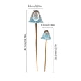 thumbnail image 3 of Rirozkan Mushroom Garden Stake, 2 Pack Green Speckled Metal Yard Art, Decorative Ornament for Flower Pot, Planter, Outdoor Garden Decor, 3 of 6