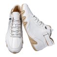 thumbnail image 2 of Domuza Men's Casual Handmade High Top high boots Leather Outdoor Walking Sneakers 2026 summer Slip-on Lightweight Non-Slip Waterproof Driving Chukka Boots White 7.5 (EU-40), 2 of 4