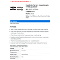 thumbnail image 2 of Front Brake Pad Set - Compatible with 1998 Dodge B2500, 2 of 2