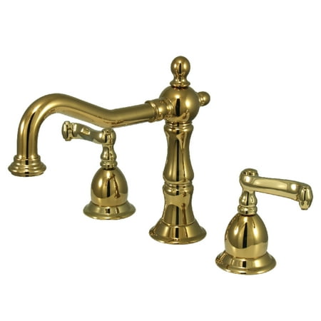- Kingston Brass KS1972FL 8-Inch Widespread Lavatory Faucet, Polished Brass