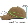 thumbnail image 2 of YooGuoGuo Outdoor Baseball Cap for Women Men Suede Solid Color Baseball Cap Relaxed Fit Adjustable Hat, 2 of 6